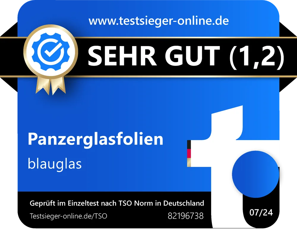 Testsieger Siegel — Sehr gut (1,2)